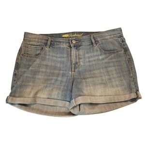 Old Navy Boyfriend Denim Shorts Cuffed Hem Casual Blue Jean Shorts‎ Size 10